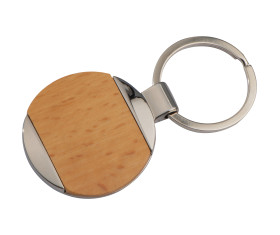 Metal-Wooden keyring Langhaus