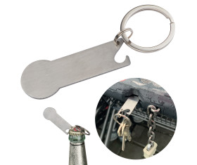 Keyring with shopping cart chip Stickit