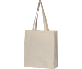 Organic cotton bag with bottom fold Innsbruck